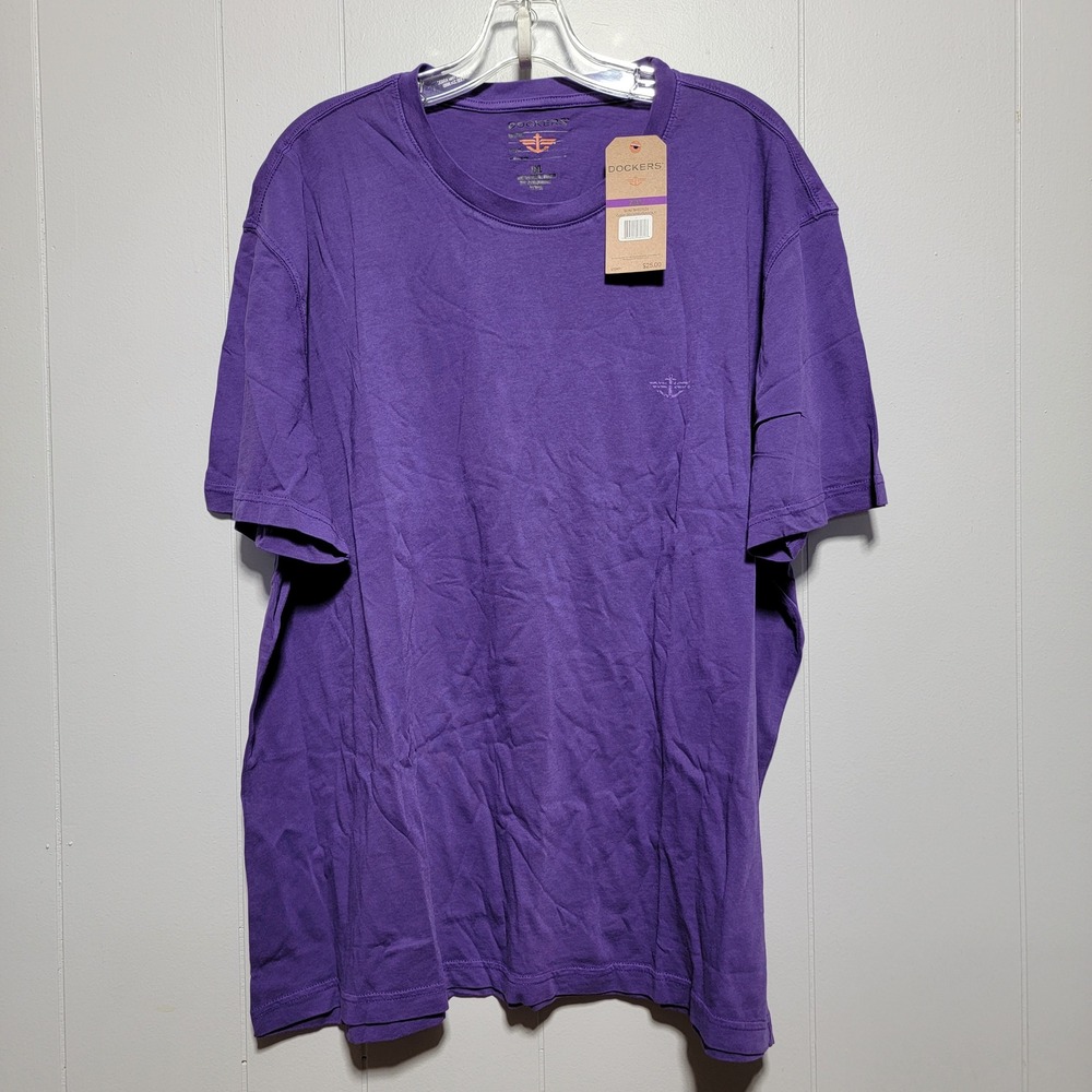 Dockers Mens XXL Prism Violet Purple Cotton Crewneck T-Shirt 8K027CN NWT